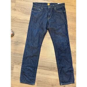 Hugo Boss Orange Jeans Men 34x34 Dark Wash Straight Leg Denim Designer Casual